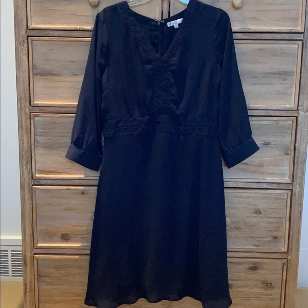 Navy Blue Midi Dress